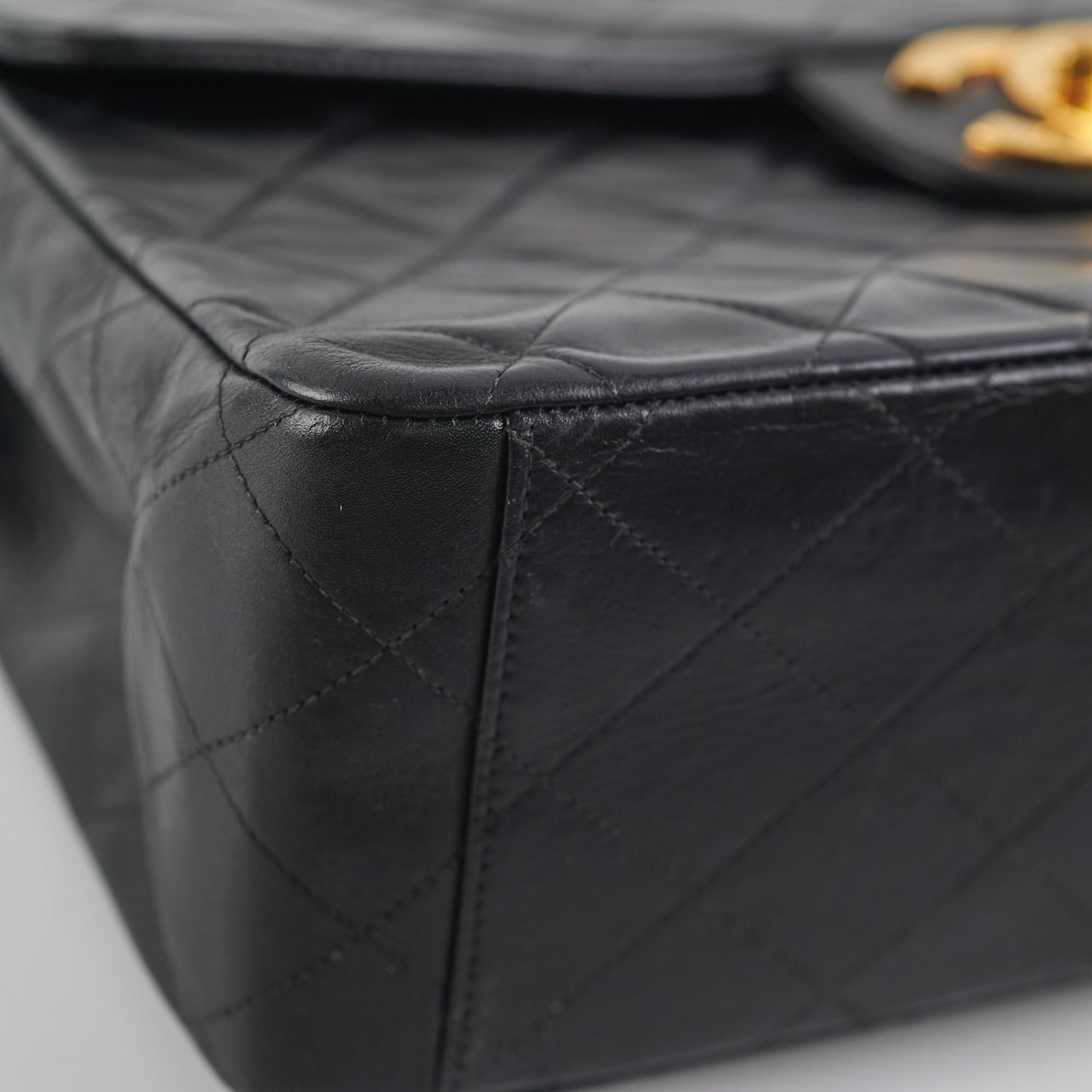Chanel  Maxi Jumbo Black 24K Gold