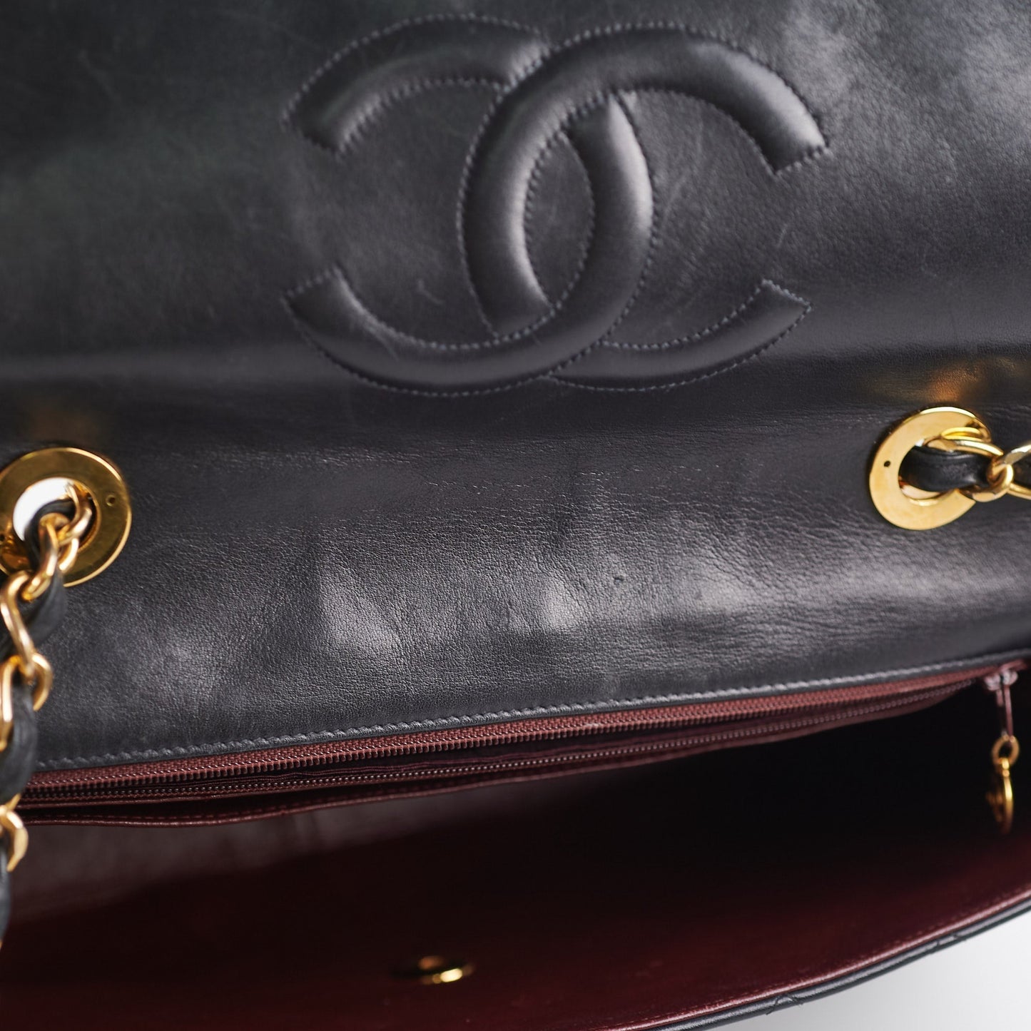 Chanel  Maxi Jumbo Black 24K Gold