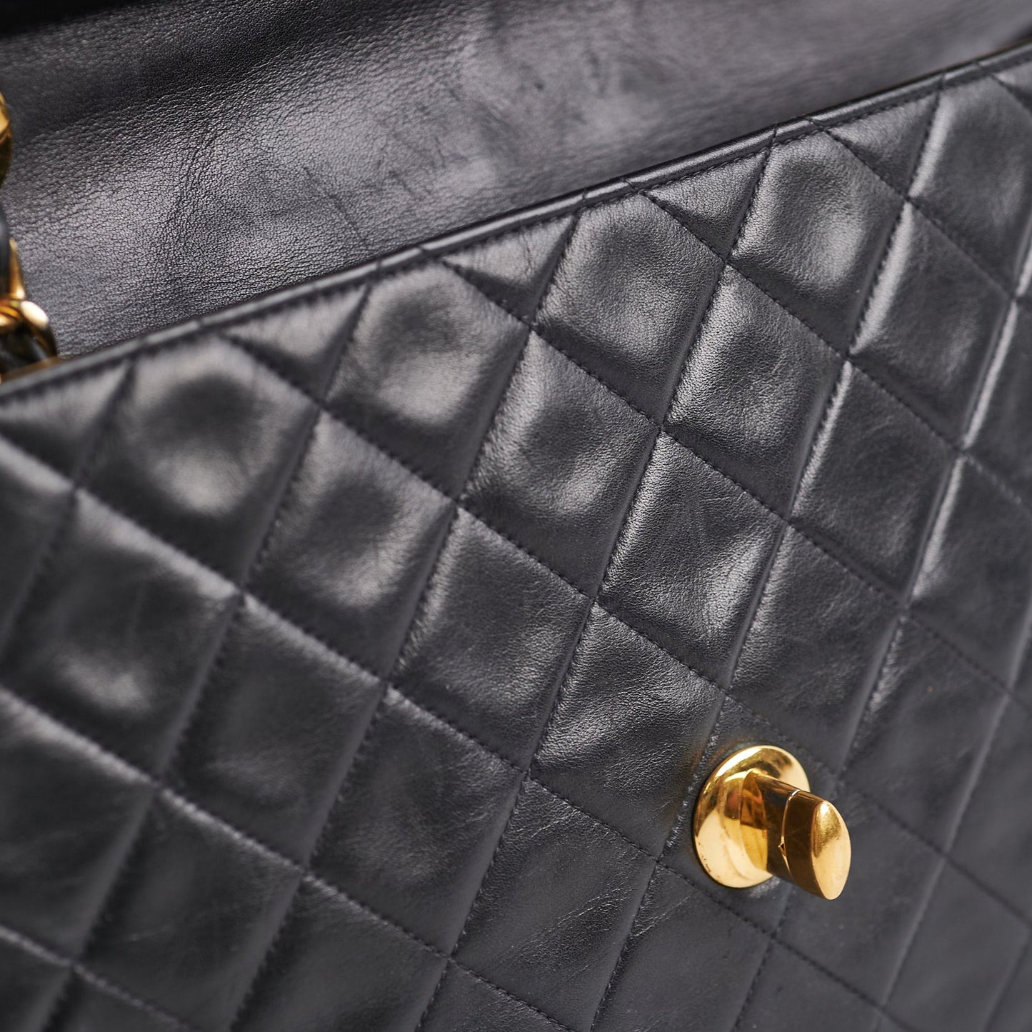 Chanel  Maxi Jumbo Black 24K Gold