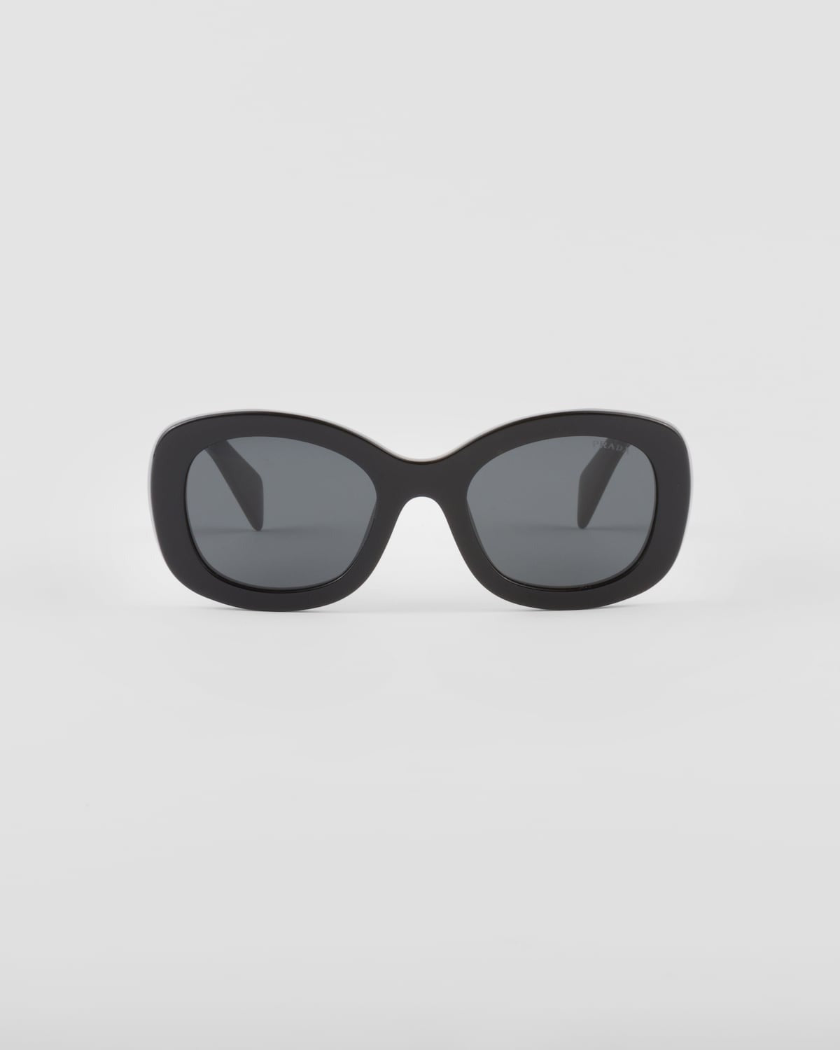 PRADA OVERSIZED LOGO ACETATE OVAL SUNGLASSES