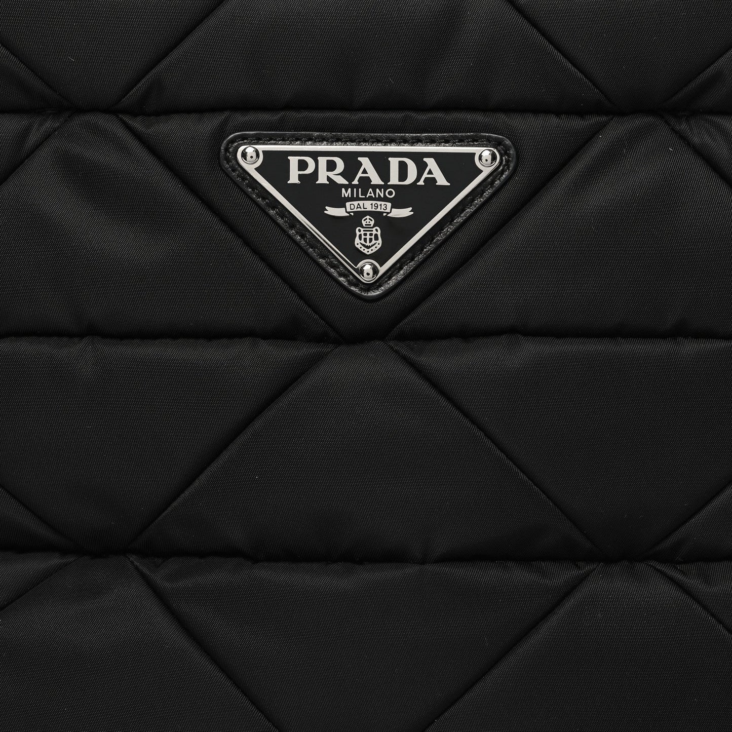 PRADA RE-NYLON TESSUTO NAPPA QUILTED PADDED ZIP TOTE BAG