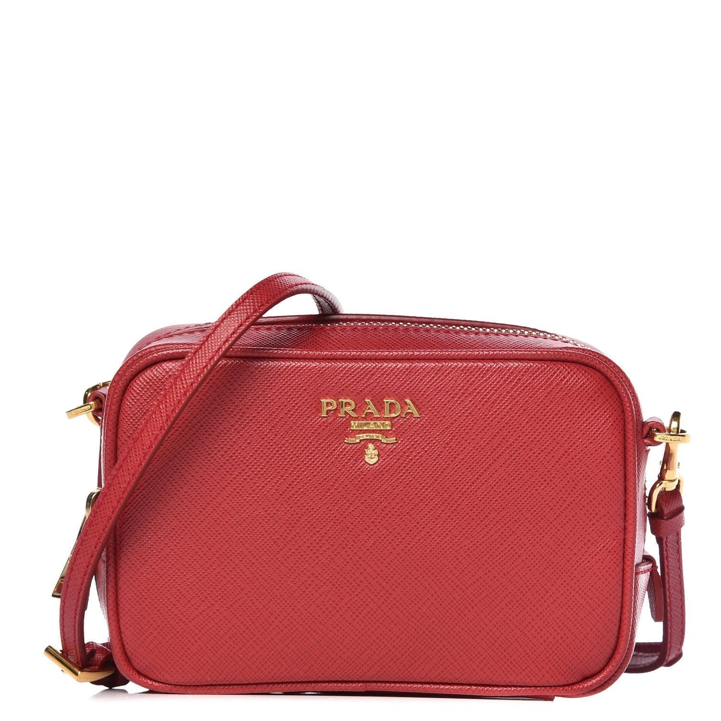 PRADA SAFFIANO LEATHER MINI CAMERA CROSSBODY BAG