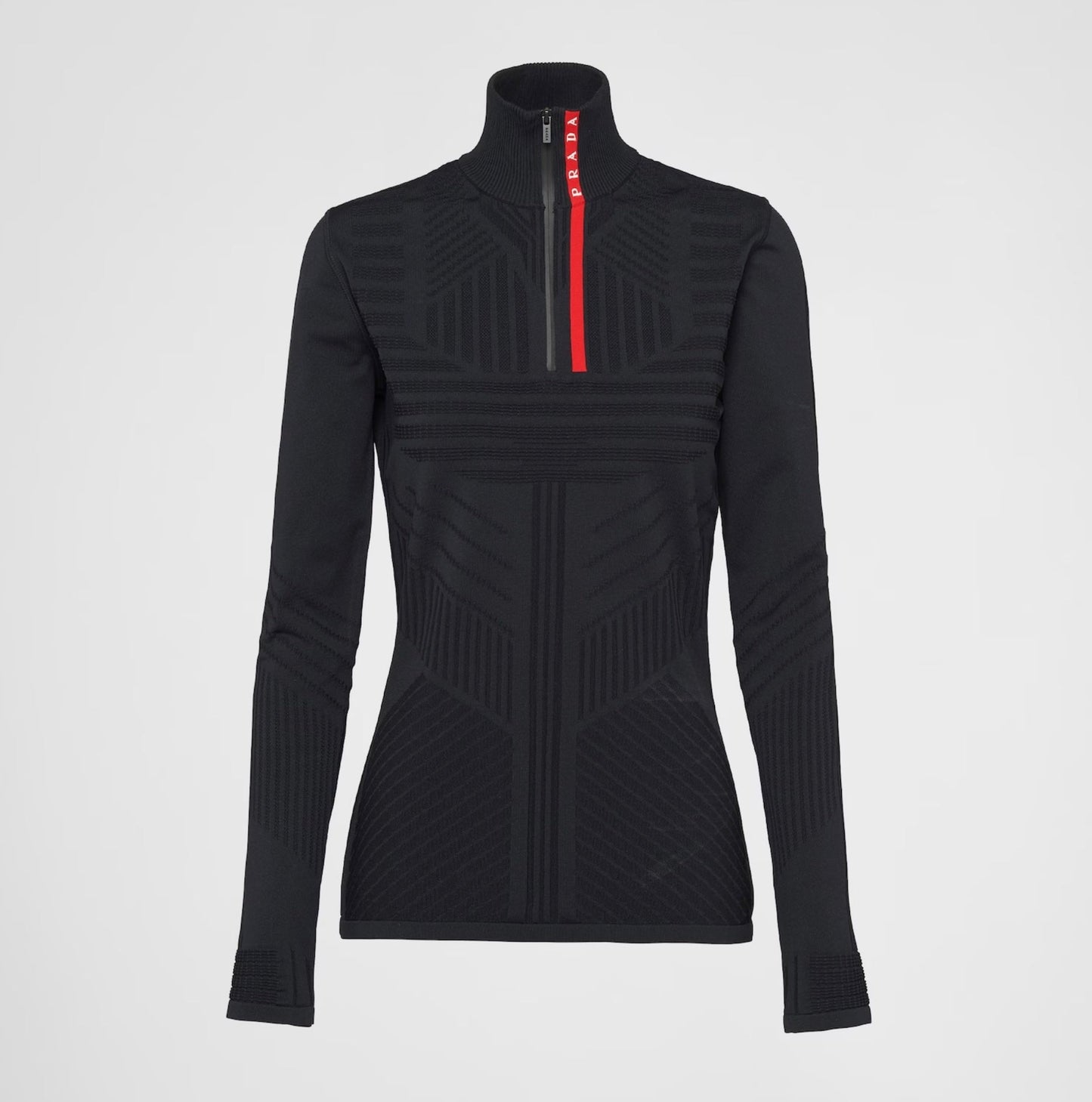 PRADA TECHNO KNIT TURTLENECK TOP