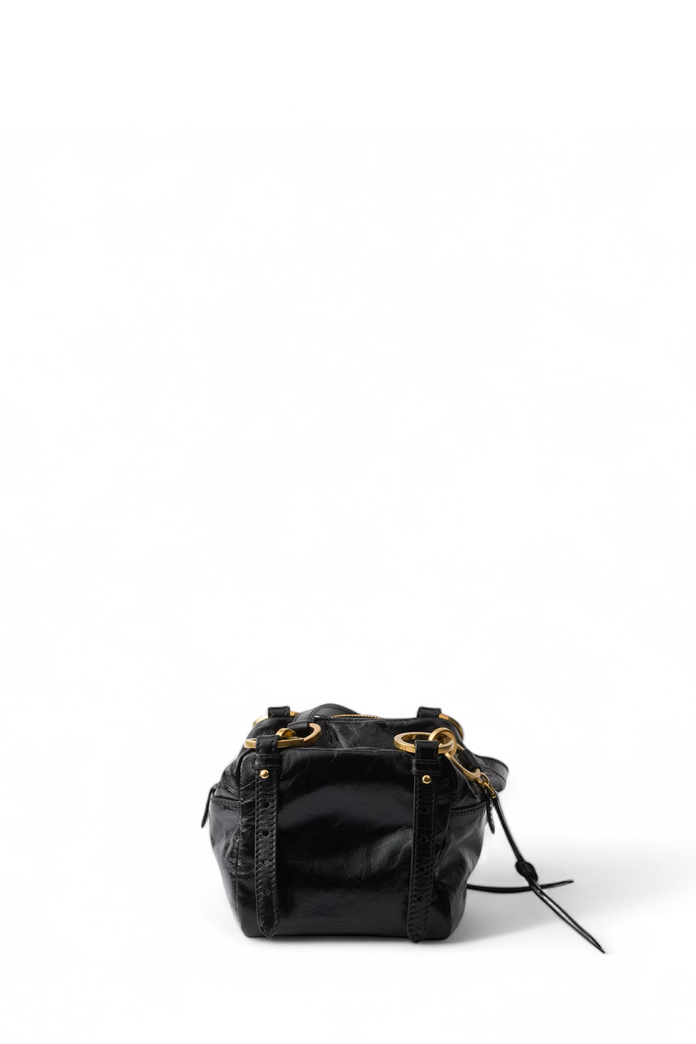 Prada Dangle Leather Top-Handle Mini-Bag