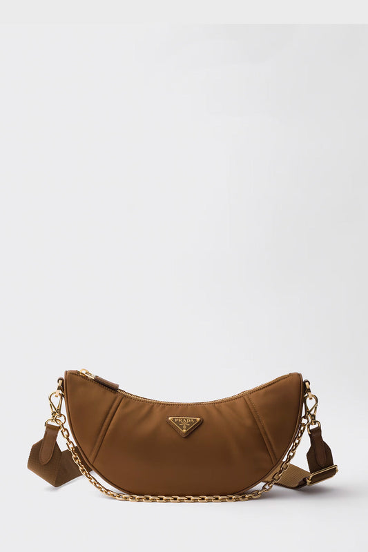 Prada Demi-Lune Re-Nylon Shoulder Bag