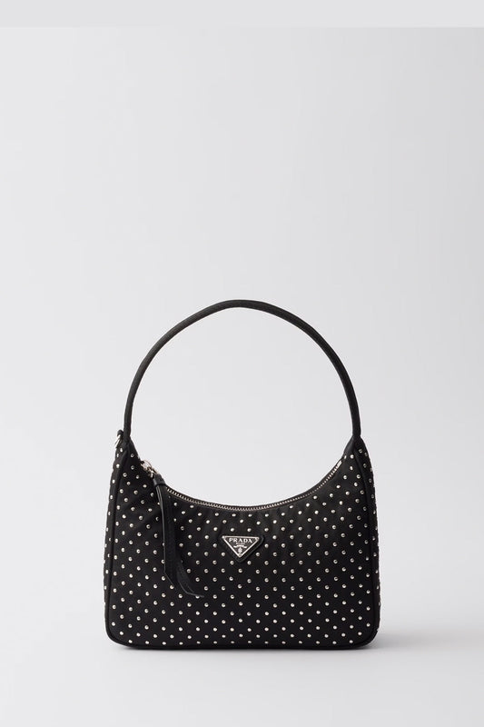Prada Re-Edition Re-Nylon Mini Bag With Studs