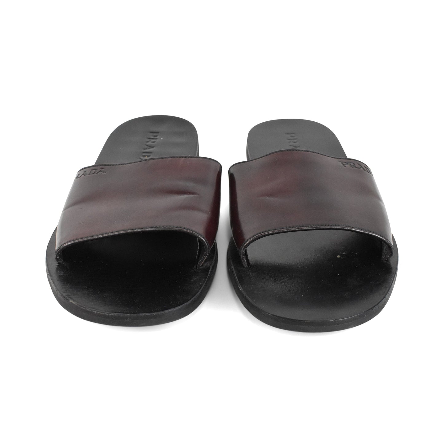 Prada Leather Slides - Men's 10