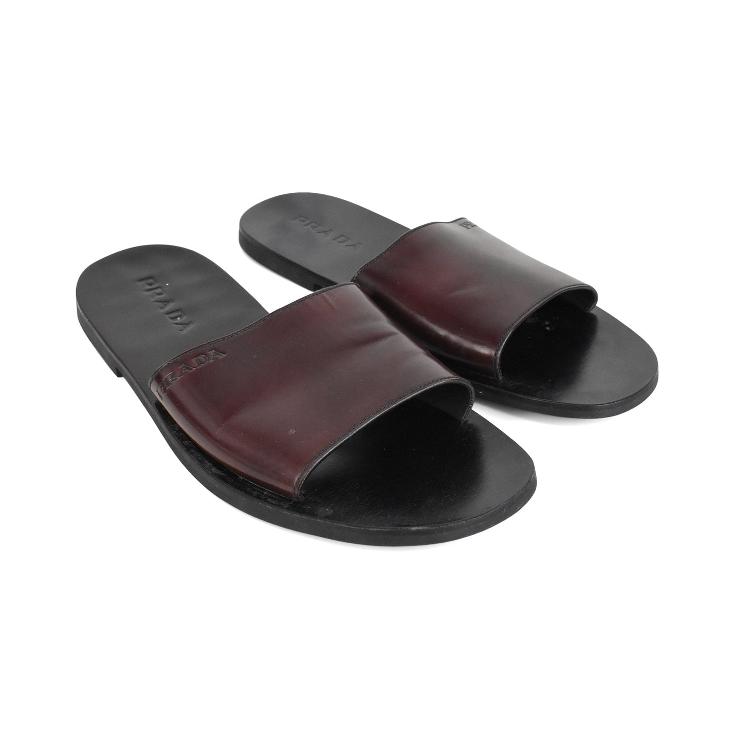 Prada Leather Slides - Men's 10