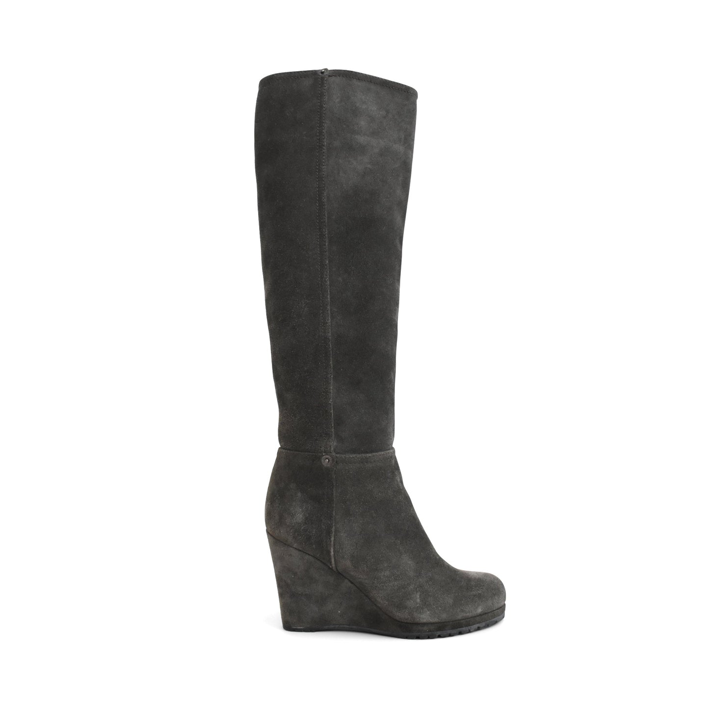 Prada Suede Wedge Boots - Women's 36.5