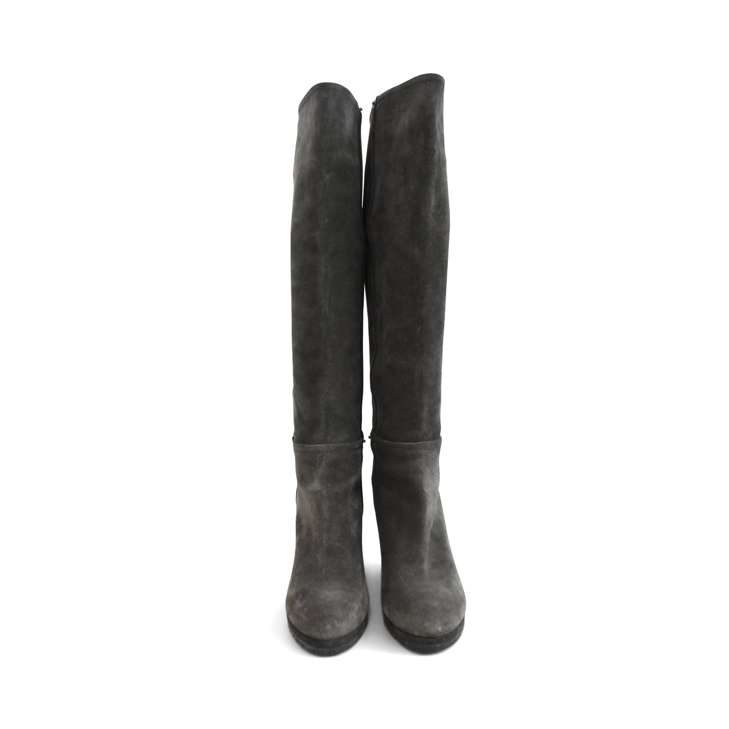 Prada Suede Wedge Boots - Women's 36.5