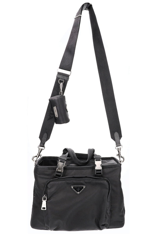 PRADA Pet Bag Re-Nylon Black