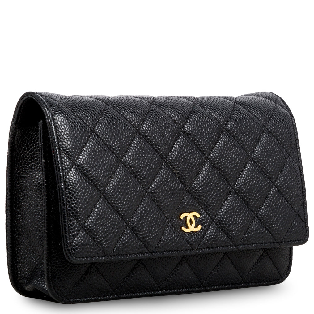 Chanel Wallet on Chain - Caviar - GHW