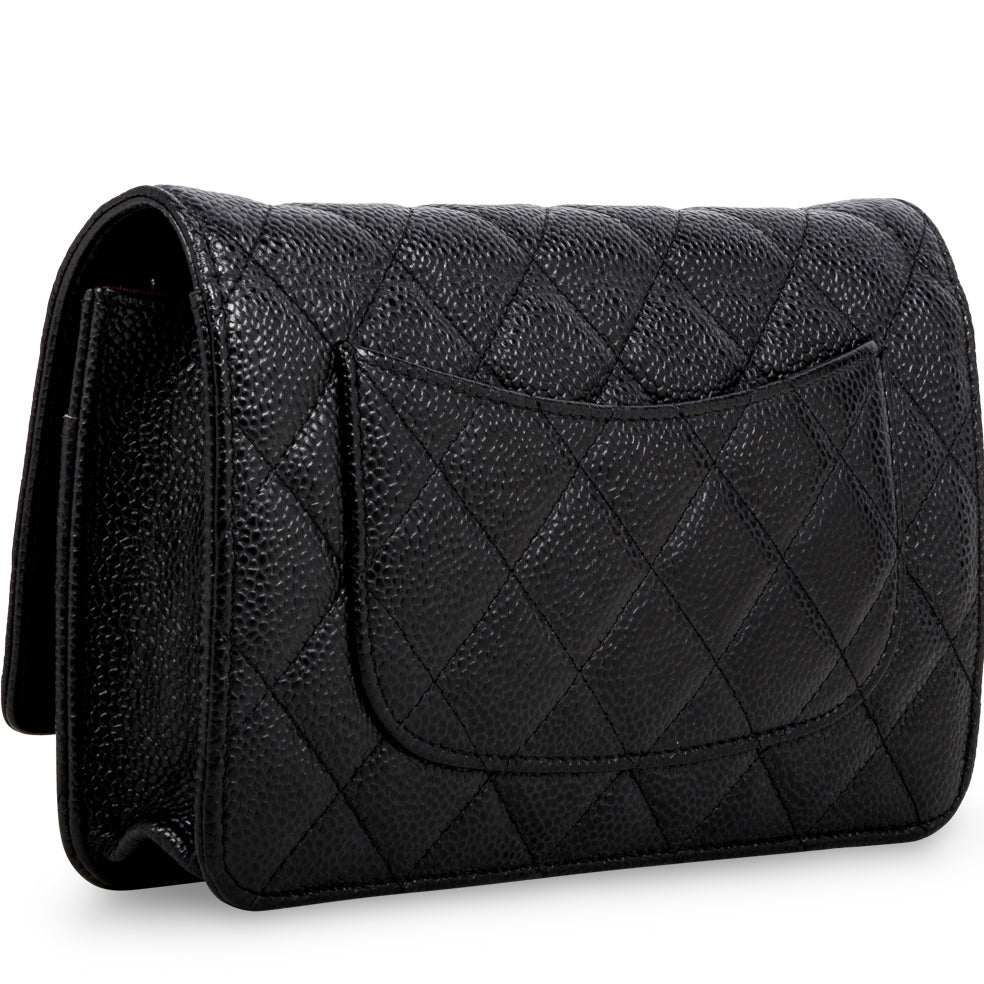 Chanel Wallet on Chain - Caviar - GHW