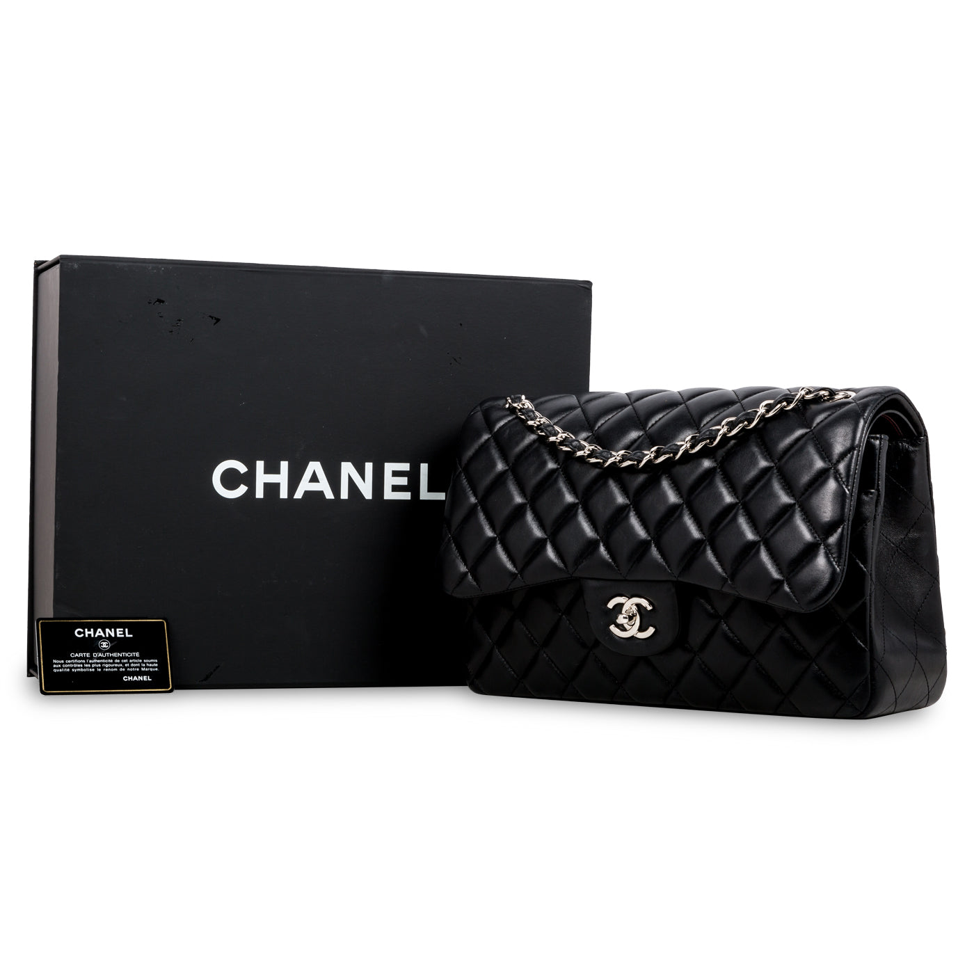 Chanel Classic Flap Bag - Jumbo - SHW