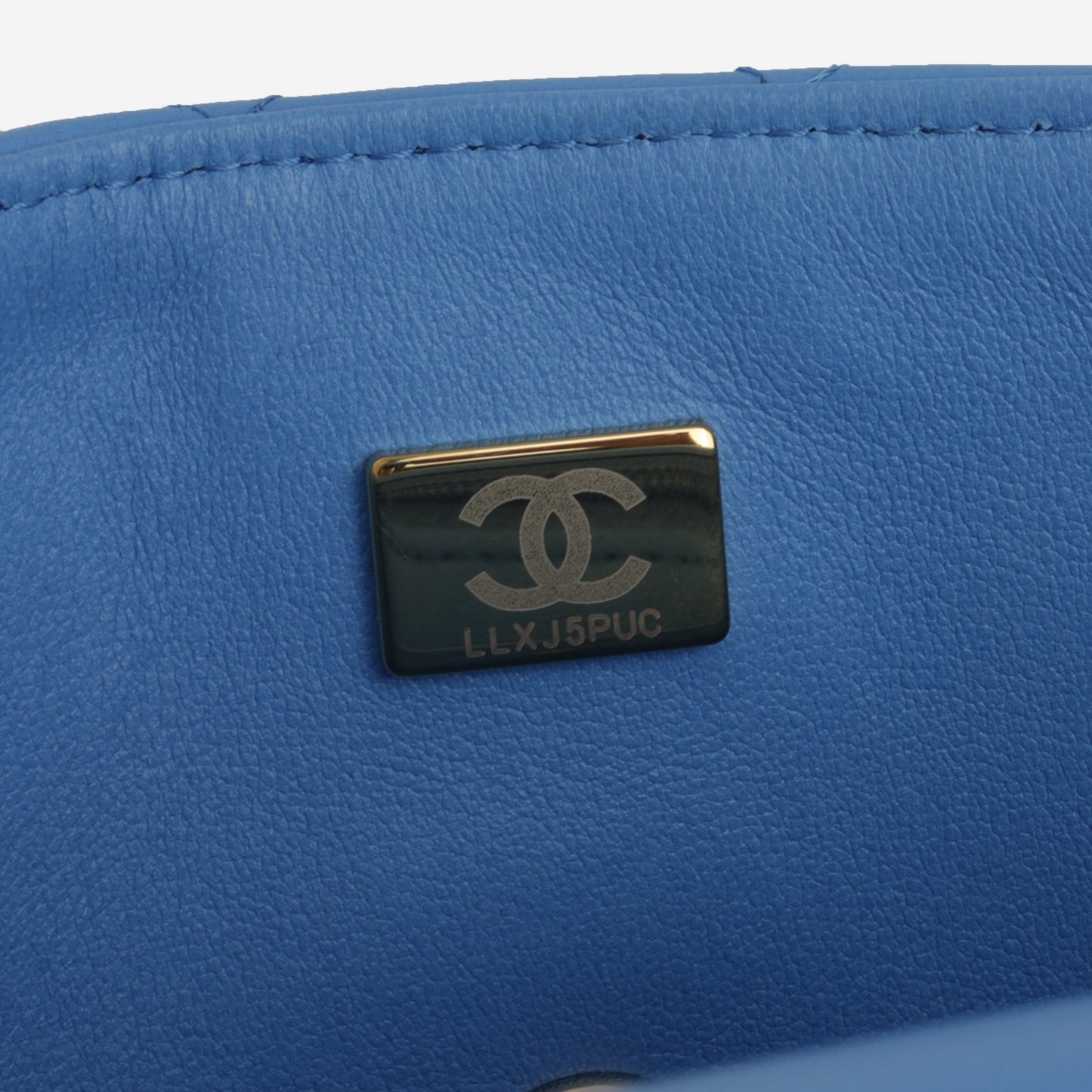 Chanel Mini Top Handle Flap - Blue Lambskin | Champagne Gold Hardware