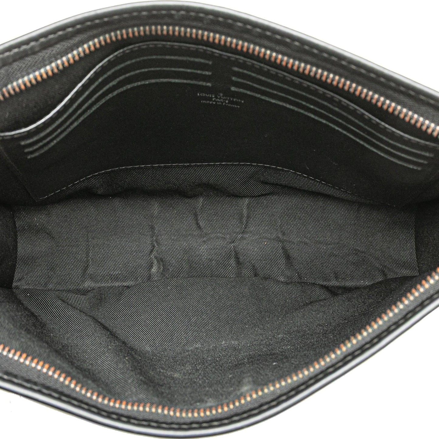 Black Louis Vuitton Monogram Eclipse Pochette Voyage MM Clutch Bag