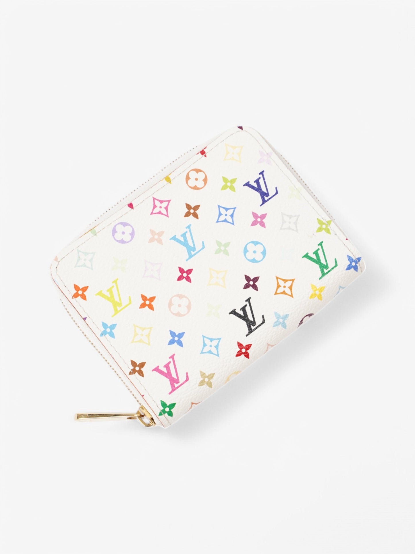 Louis Vuitton Coin Purse Monogram Multicolour / White Coated Canvas