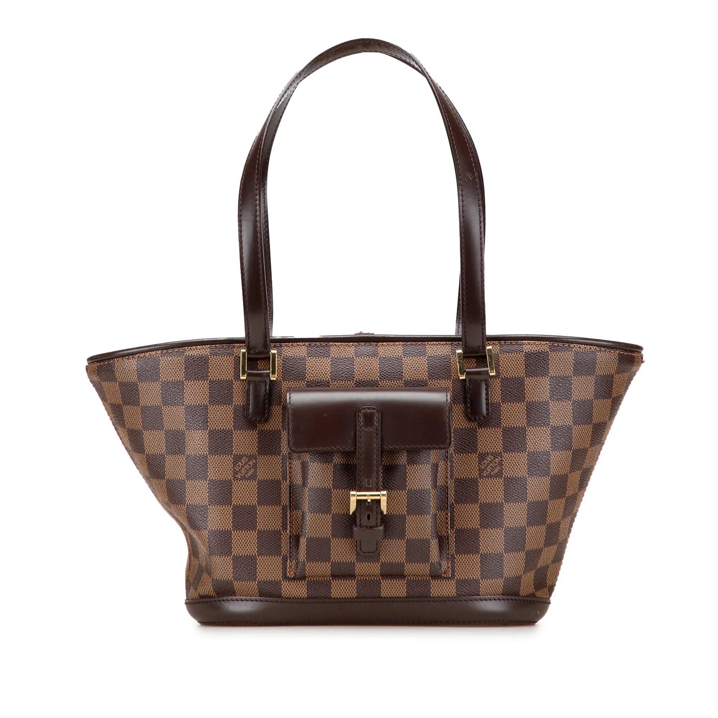 Brown Louis Vuitton Damier Ebene Manosque PM Shoulder Bag