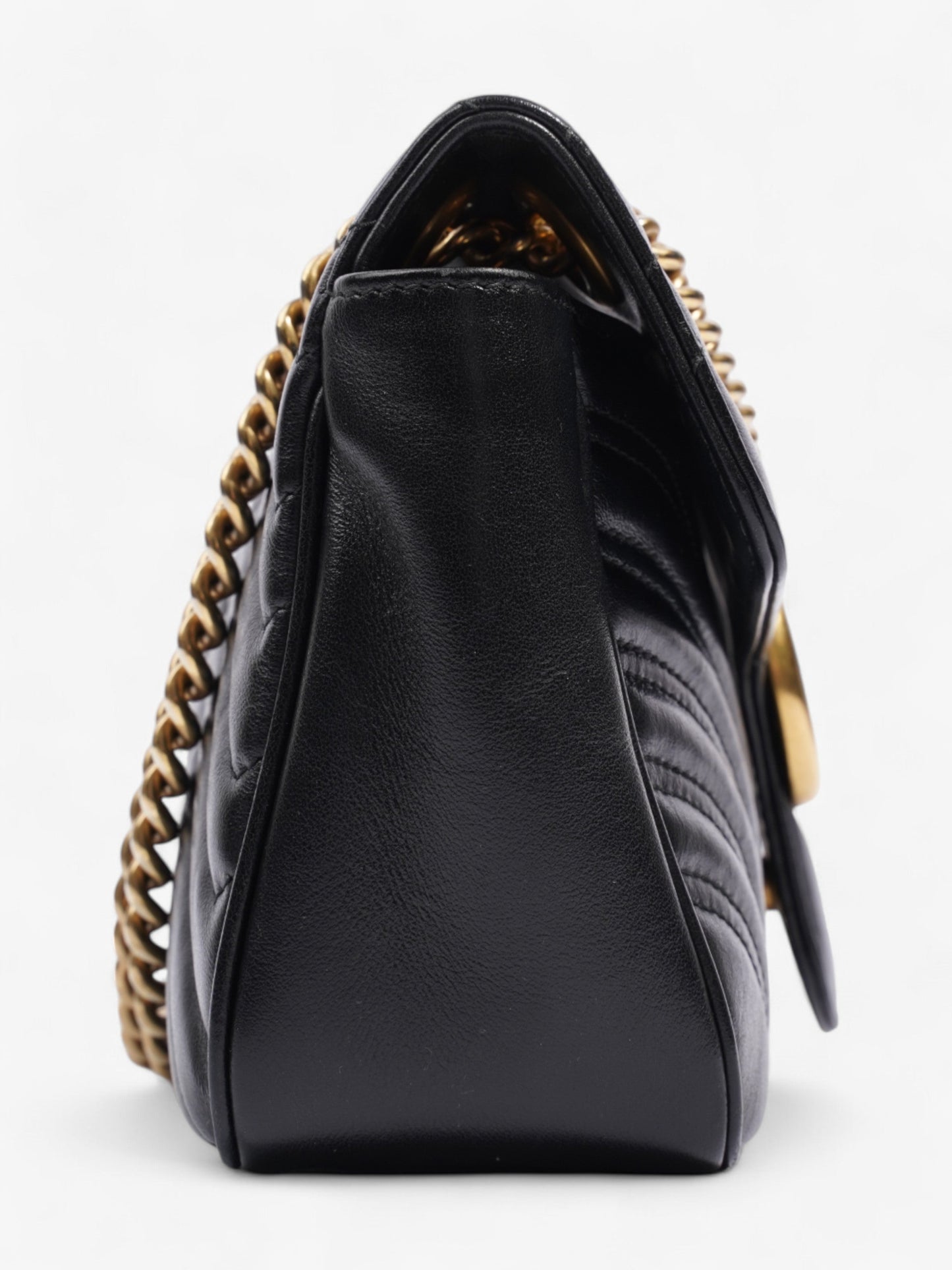 Gucci GG Marmont Black Matelasse Leather Small