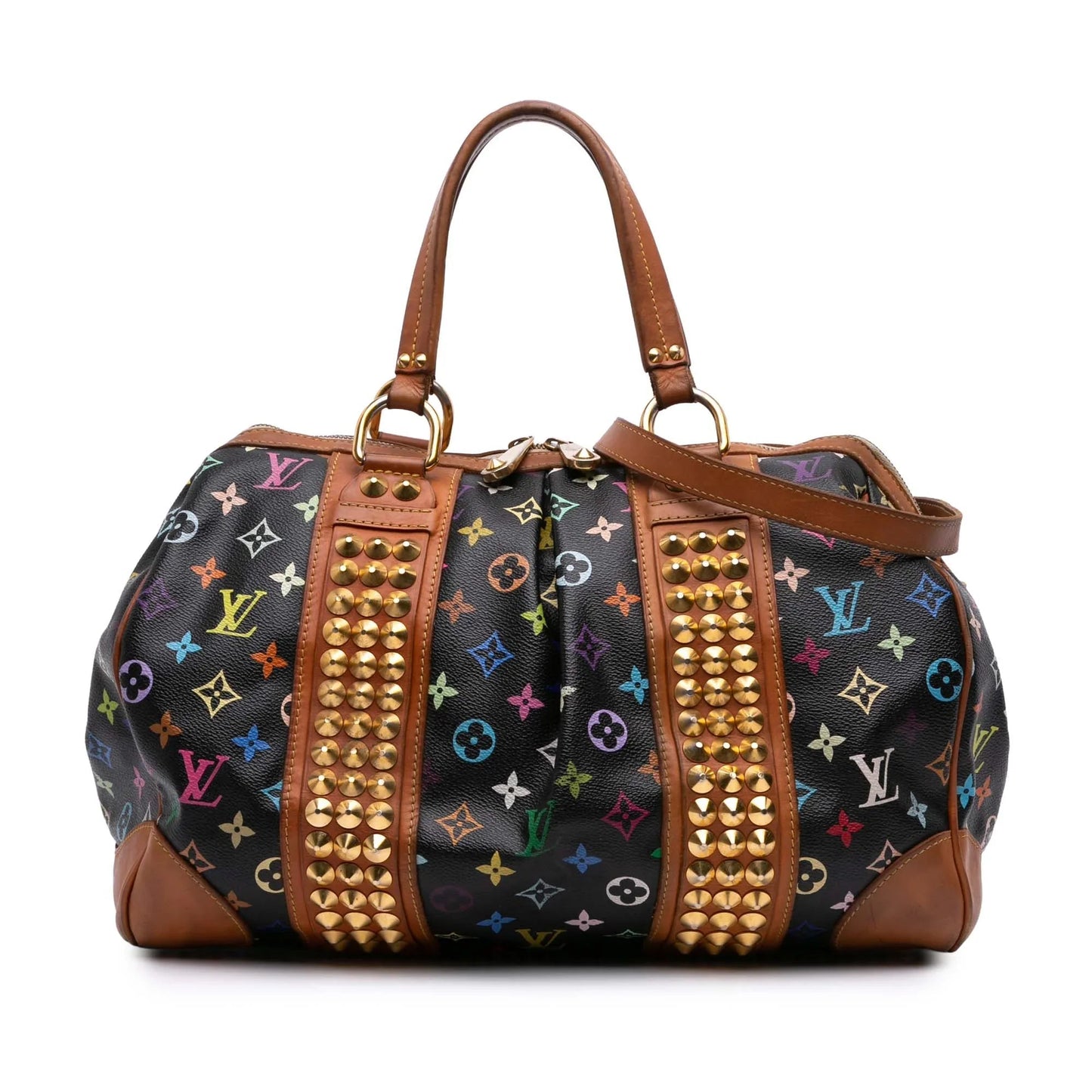 Black Louis Vuitton Monogram Multicolore Courtney MM Satchel
