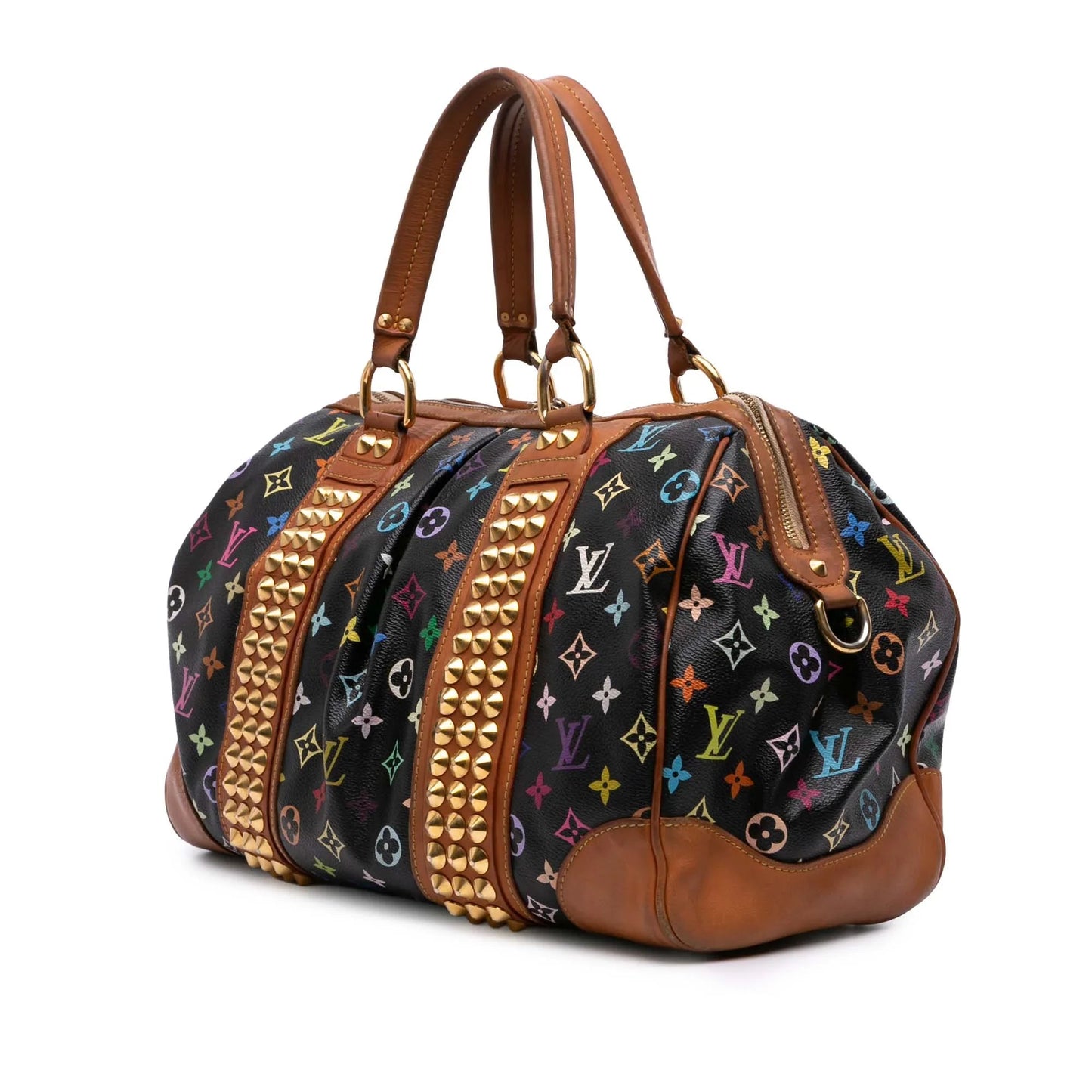 Black Louis Vuitton Monogram Multicolore Courtney MM Satchel
