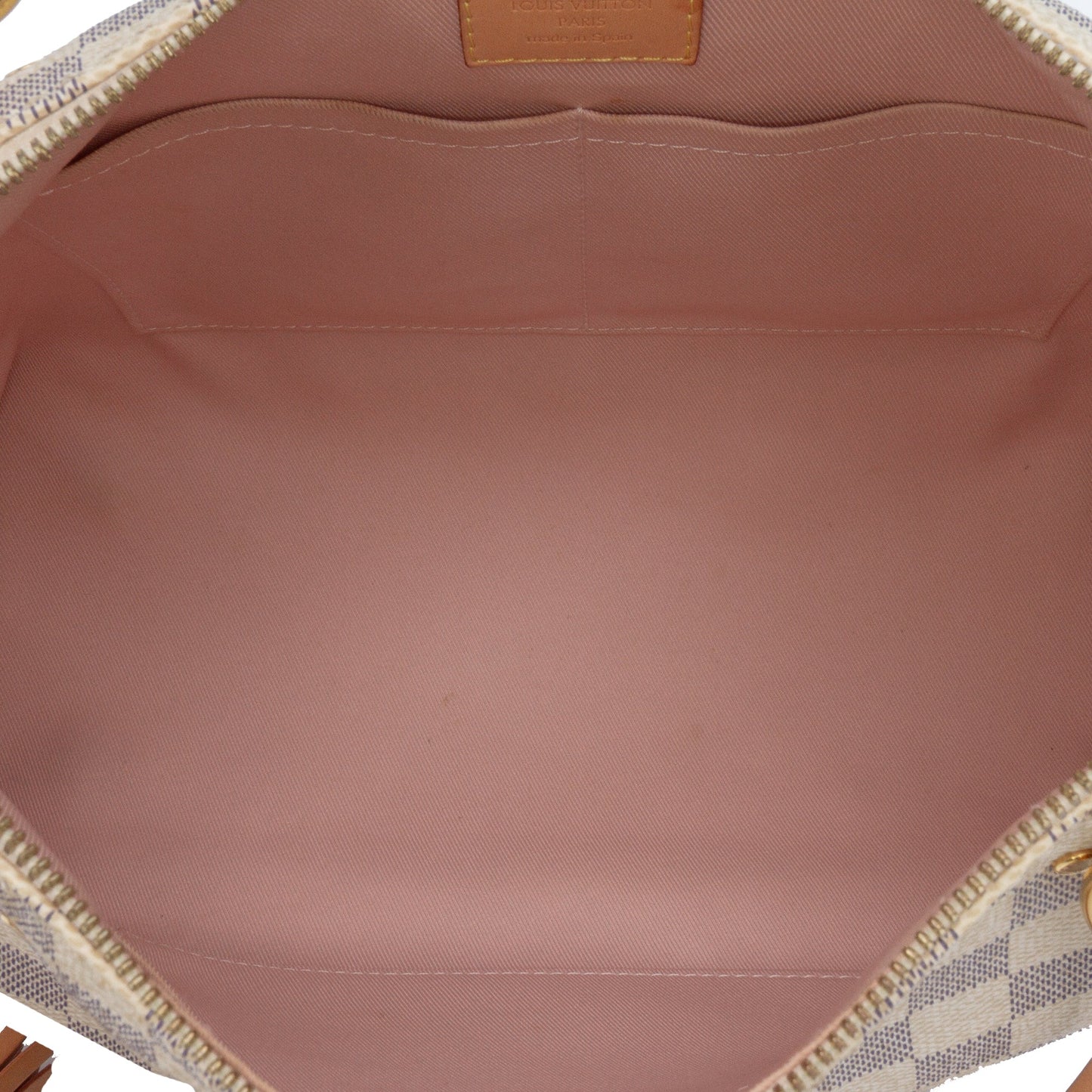 White Louis Vuitton Damier Azur Lymington Satchel