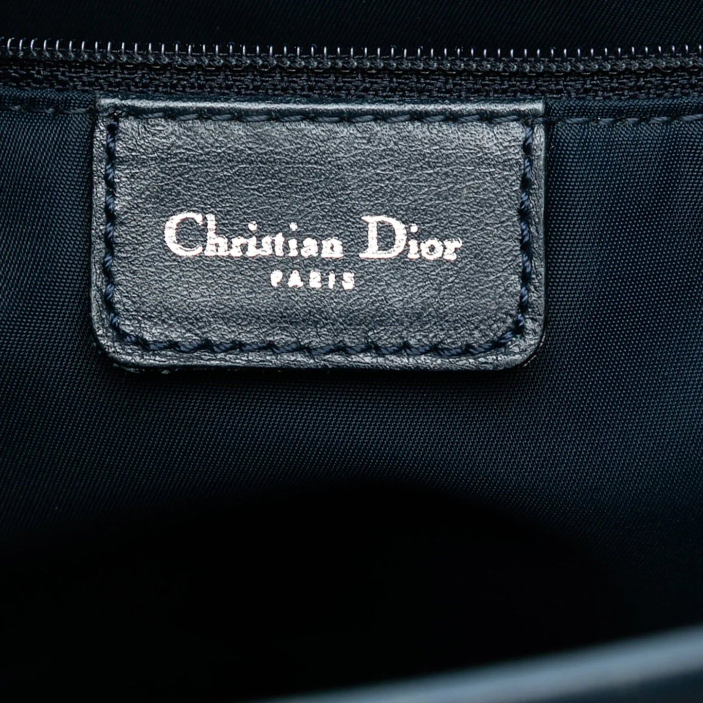 Blue Dior Diorissimo Trotter Canvas Tote Satchel
