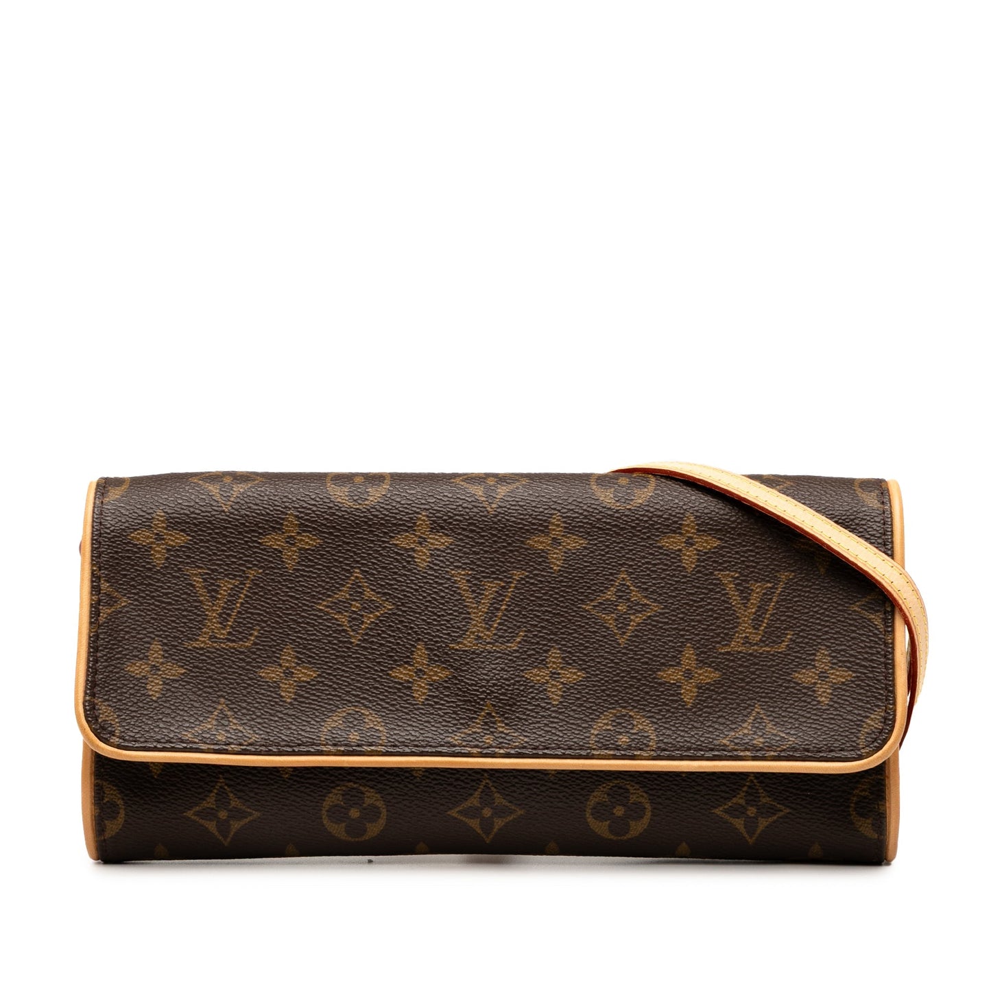Brown Louis Vuitton Monogram Pochette Twin GM Crossbody Bag