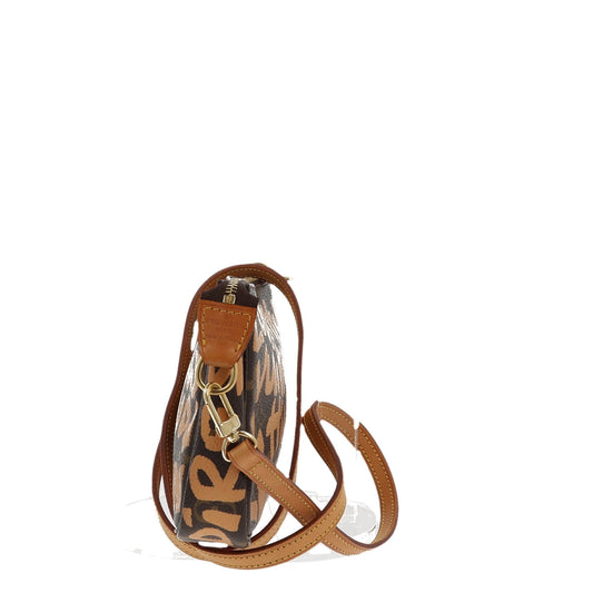 LOUIS VUITTON Limited Edition x Stephen Spro Graffiti Pochette Accessorie bag