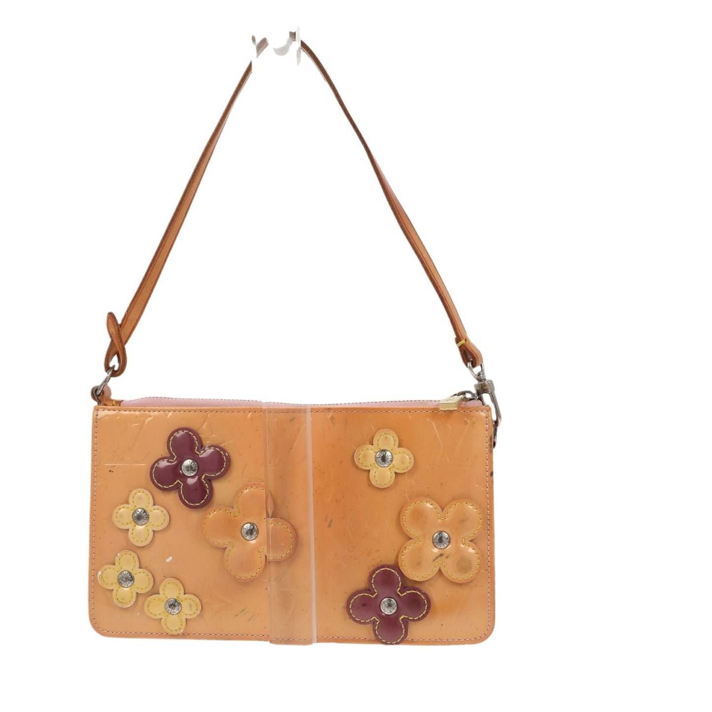 LOUIS VUITTON Lexington Pochette in Yellow Patent Clutch