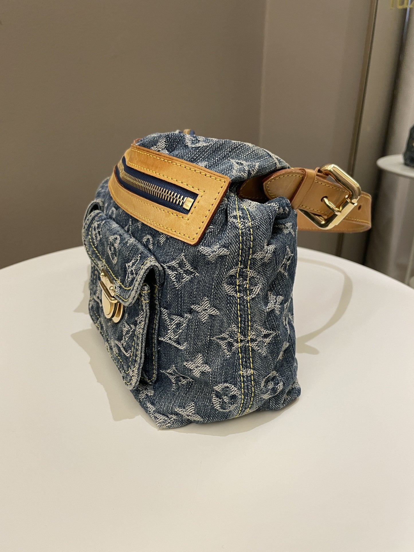 Louis Vuitton Baggy Denim Bag Denim Monogram