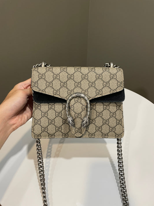 Gucci Dionysus Black Chain Handbag