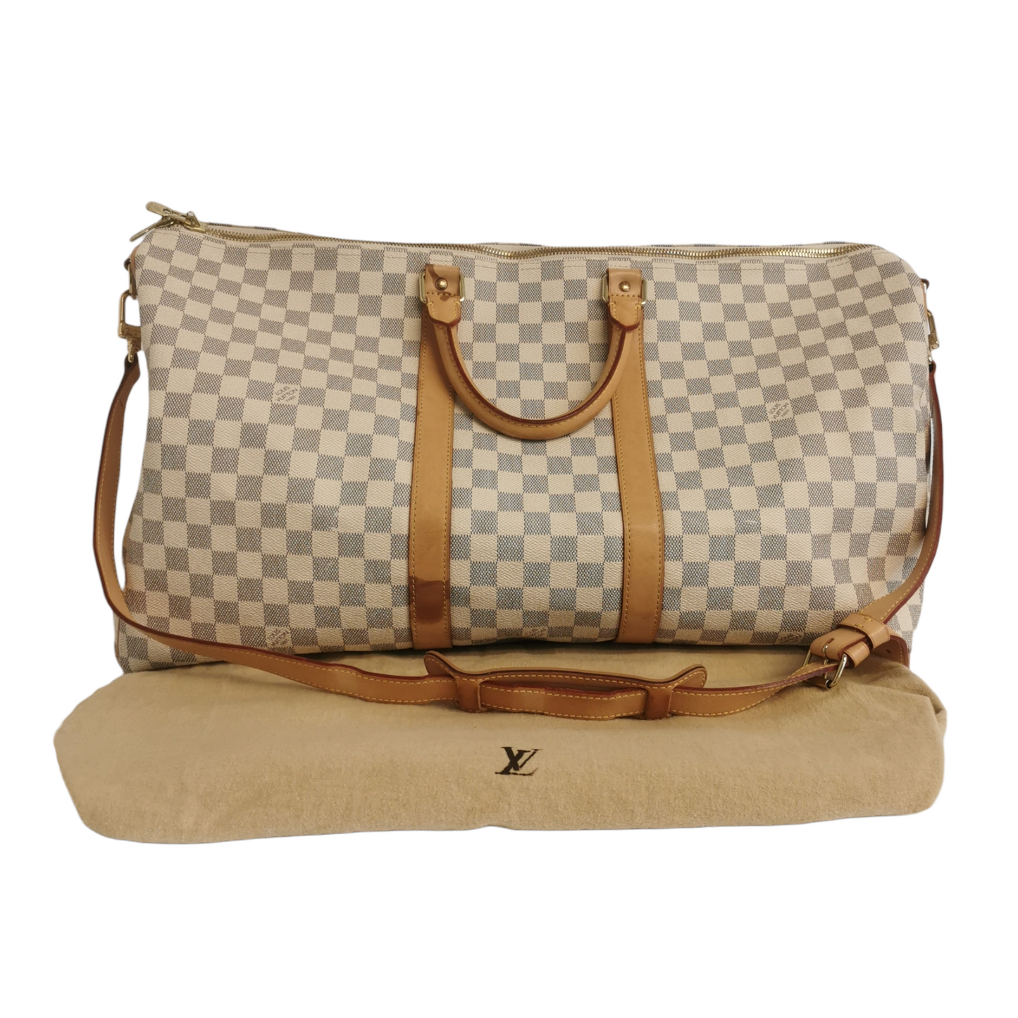 Louis Vuitton Keepall 55 Damier Azur Canvas