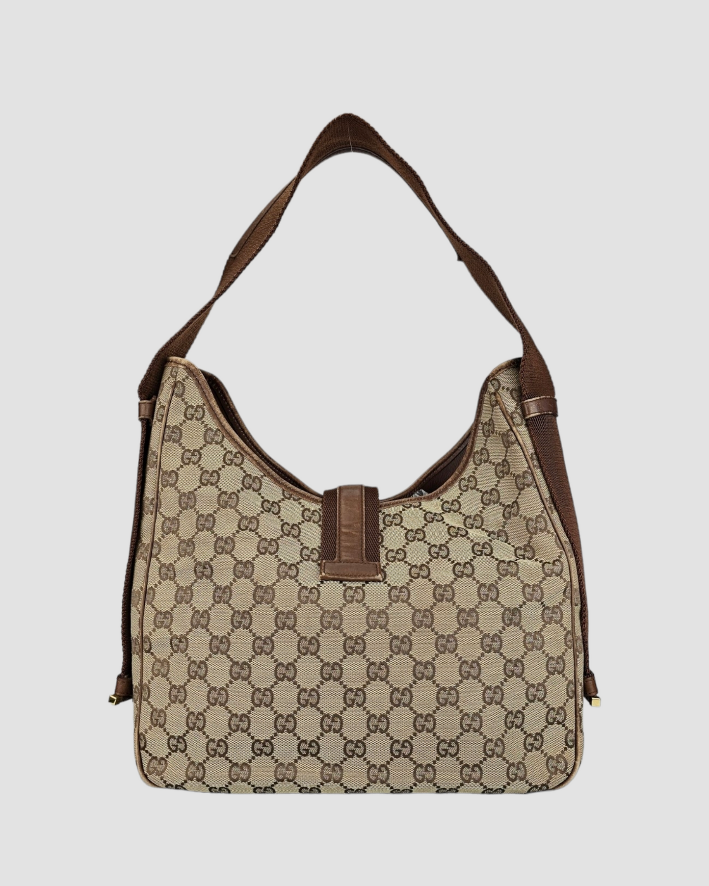 Gucci Leather Canvas Shoulder Bag