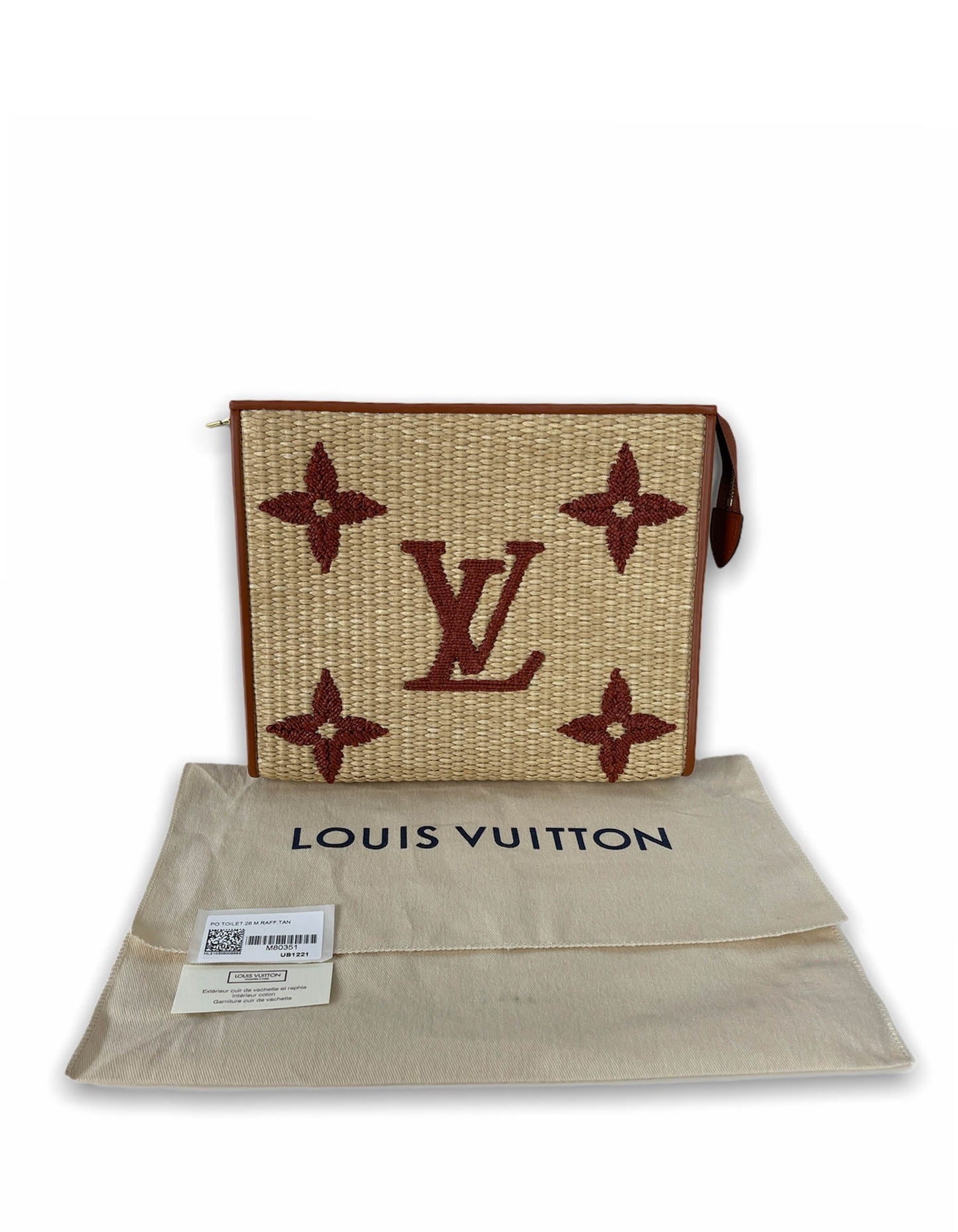 Louis Vuitton Monogram Giant Raffia Toiletry 26 Cosmetic Bag