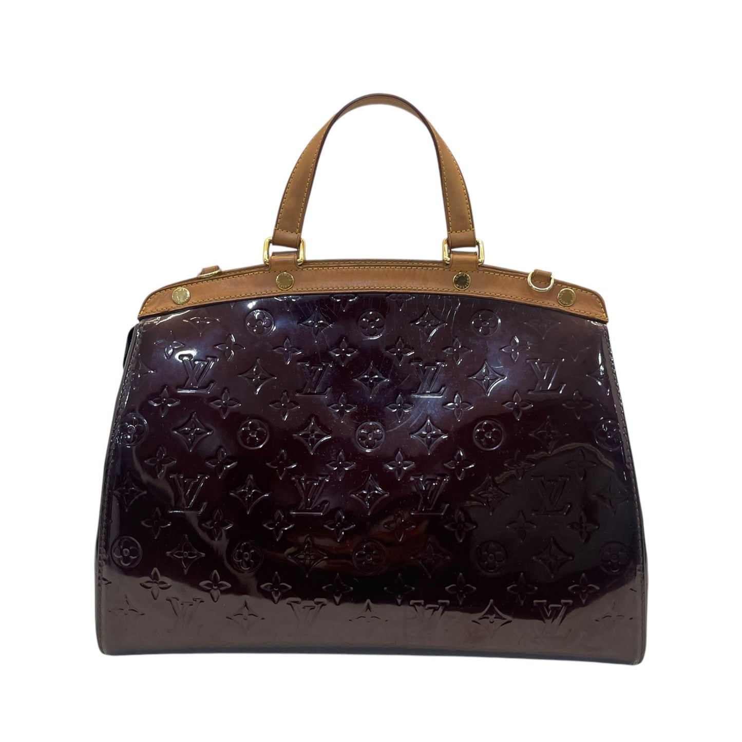 Louis Vuitton Amarente Monogram Vernis Brea GM Bag