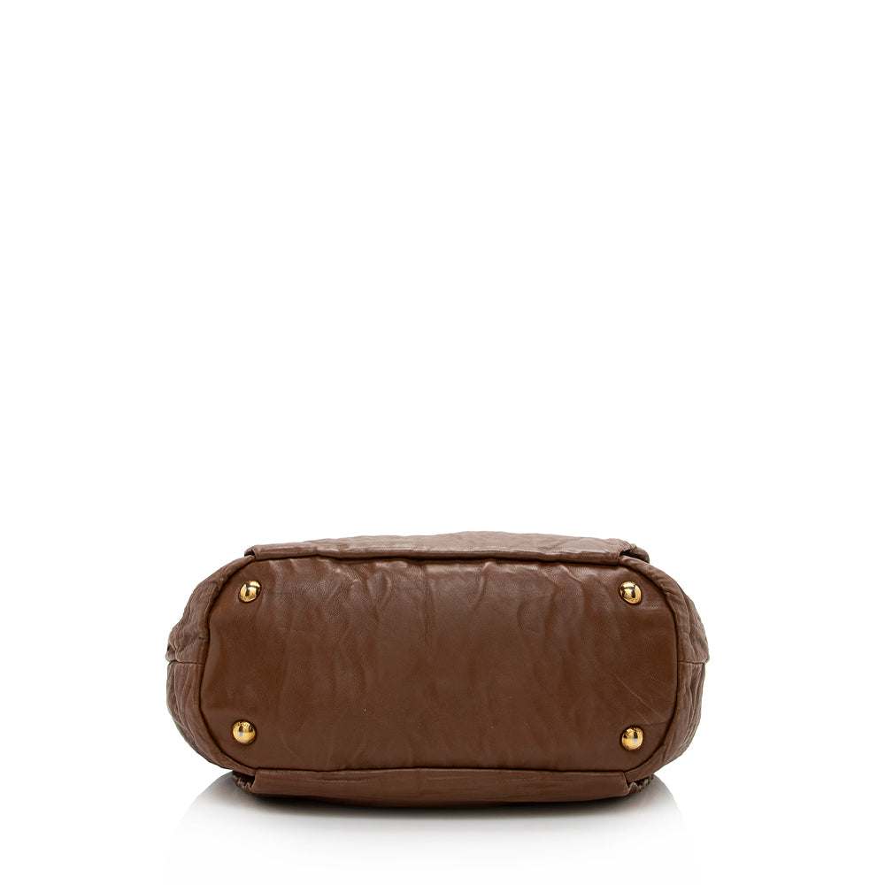 Prada Nappa Antique Bow Satchel  - FINAL SALE (SHF-15430)