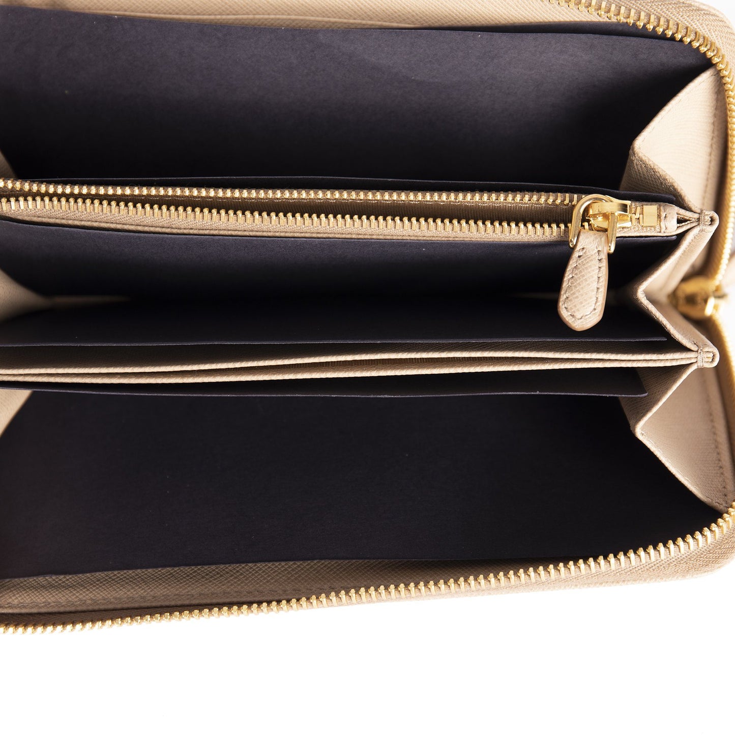 Prada 2018 Saffiano Zip Around Wallet