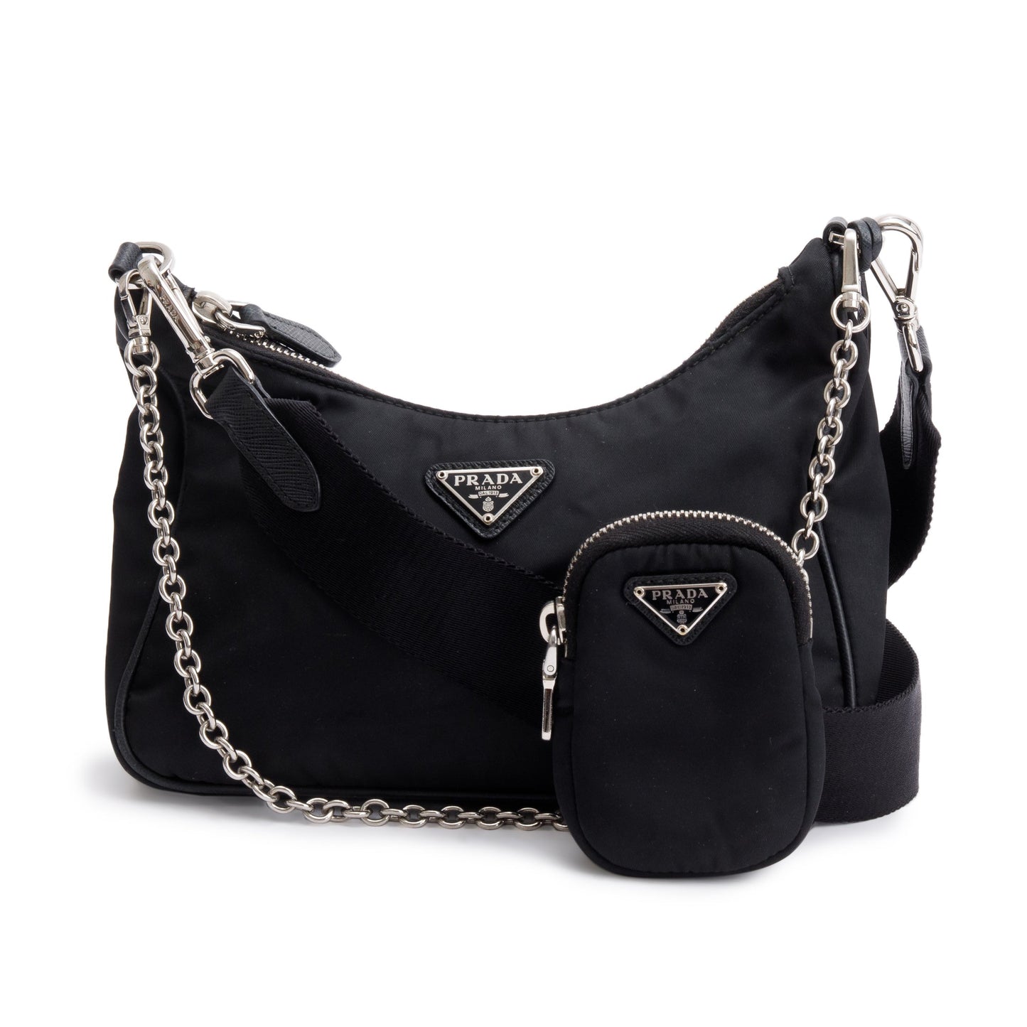 Prada 2020 Black Re-Edition 2005 Re-Nylon Shoulder Bag