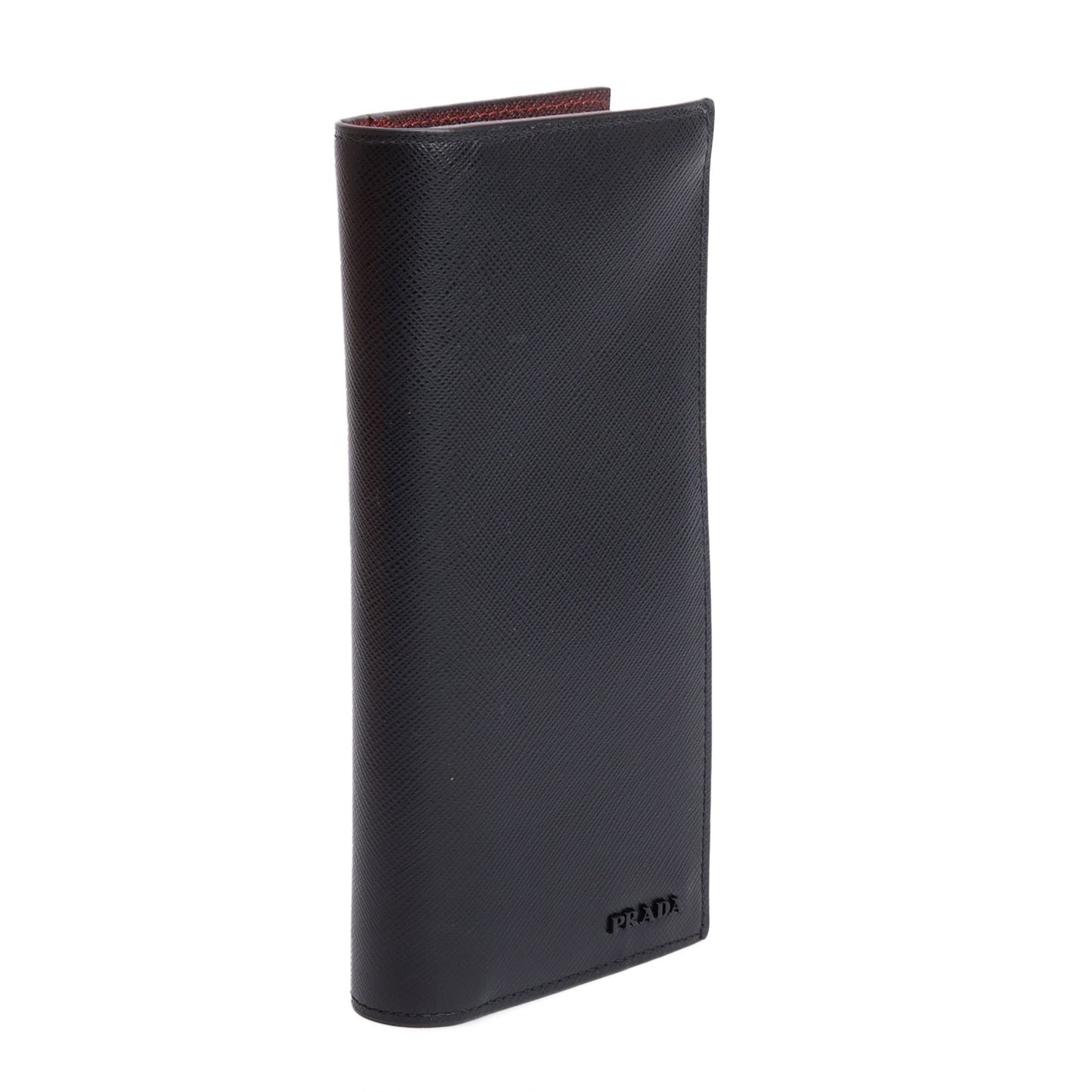 Prada 2020 Black Saffiano Cuir Bifold Long Wallet