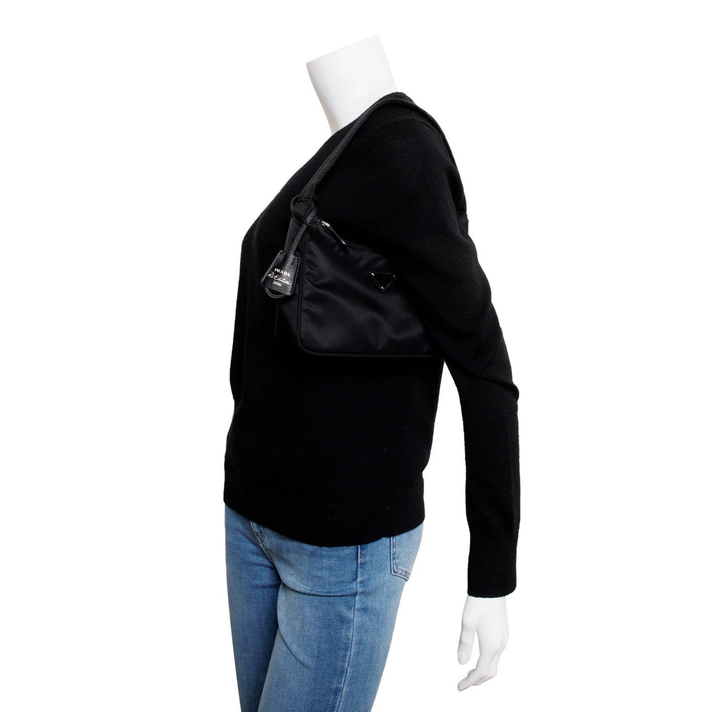 Prada 2021 Black Re-Edition 2000 Re-Nylon Mini Bag