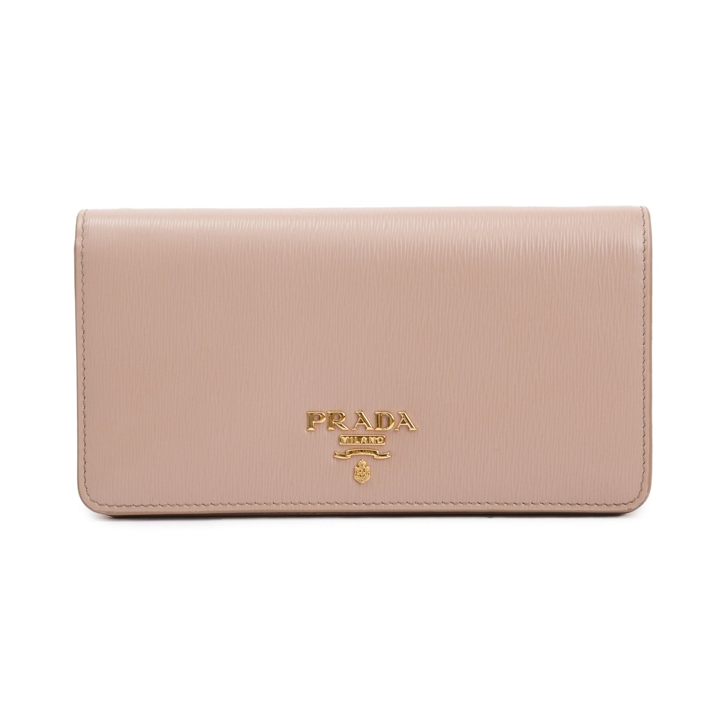 Prada Beige Vitello Move Wallet on Chain