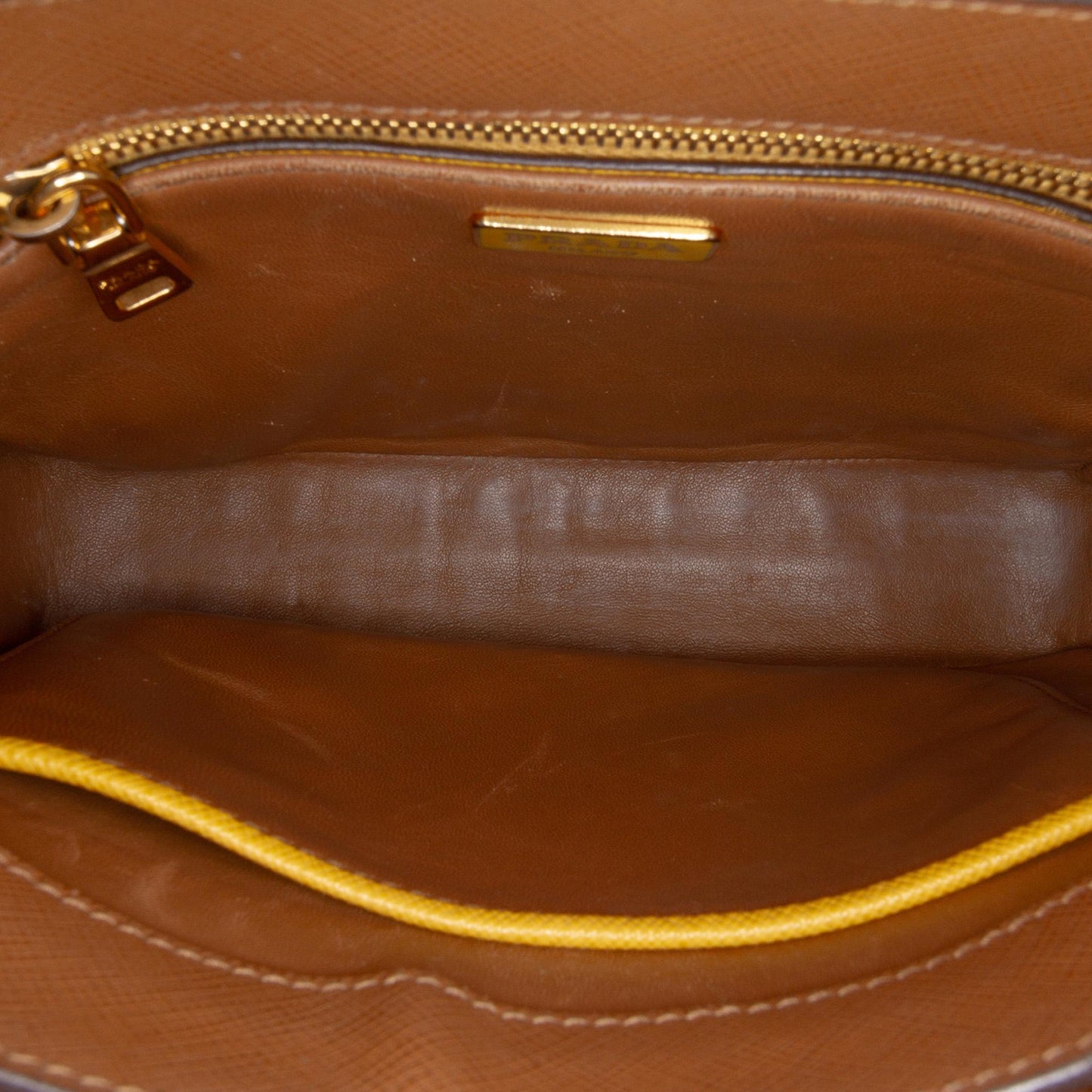 Prada Bicolor Saffiano Turnlock Crossbody