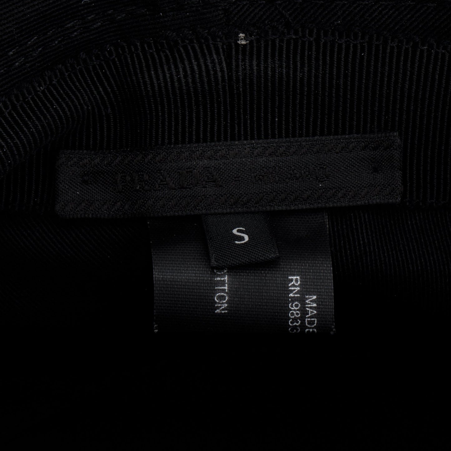 Prada Black Canvas Bucket Hat