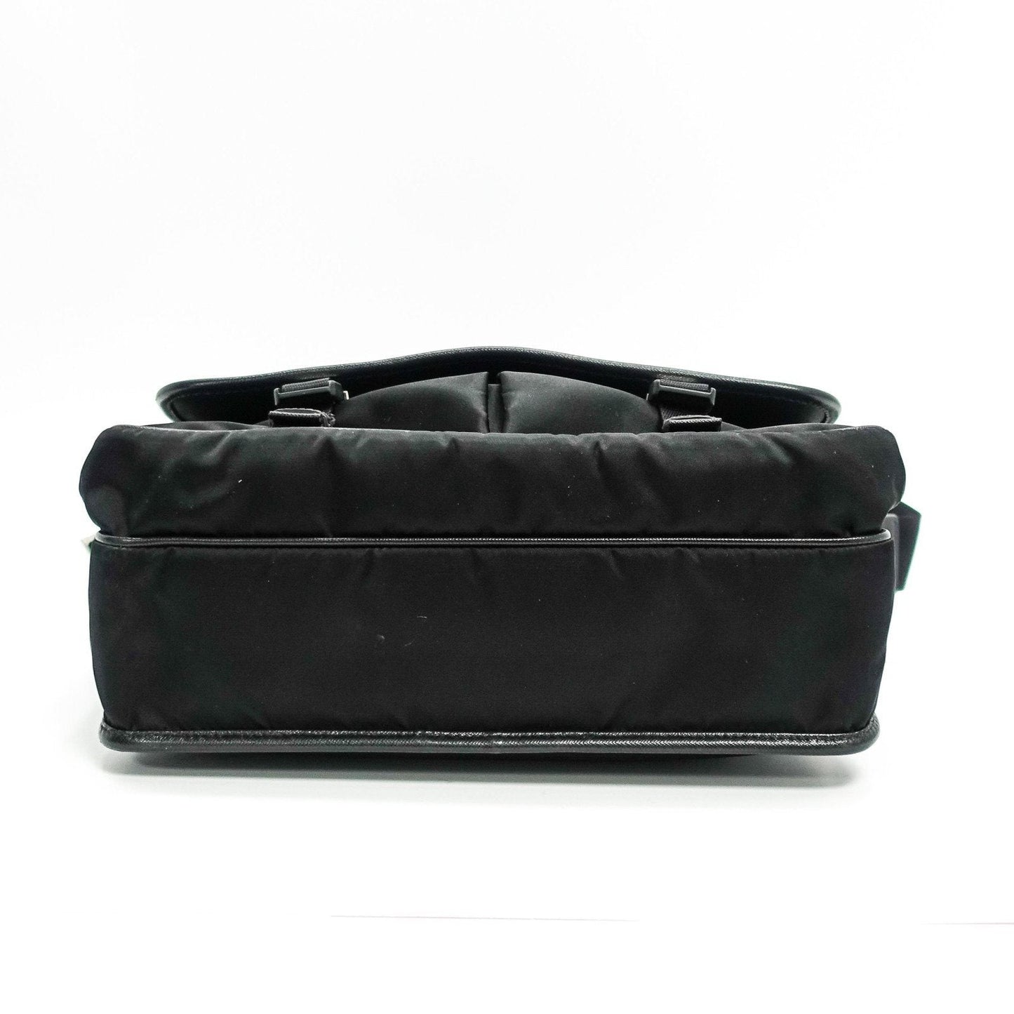 Prada Black Leather Trimmed Shell Messanger