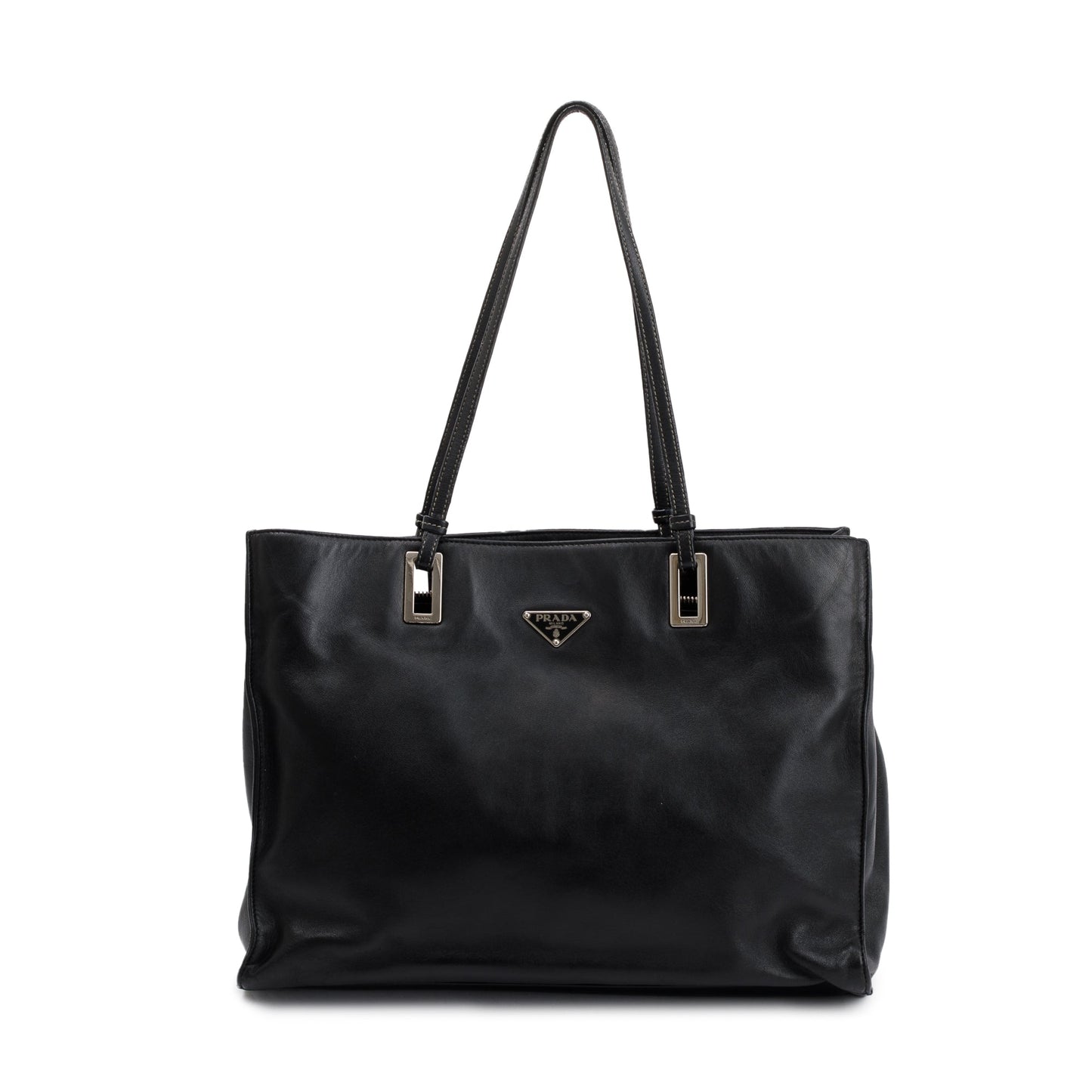 Prada Black Nappa Acciaio Tote