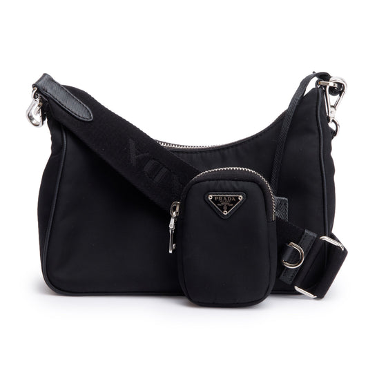 Prada Black Re-Edition 2005 Re-Nylon Shoulder Bag