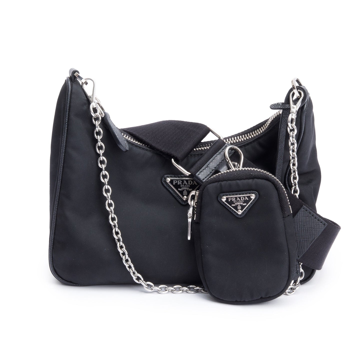 Prada Black Re-Edition 2005 Re-Nylon Shoulder Bag