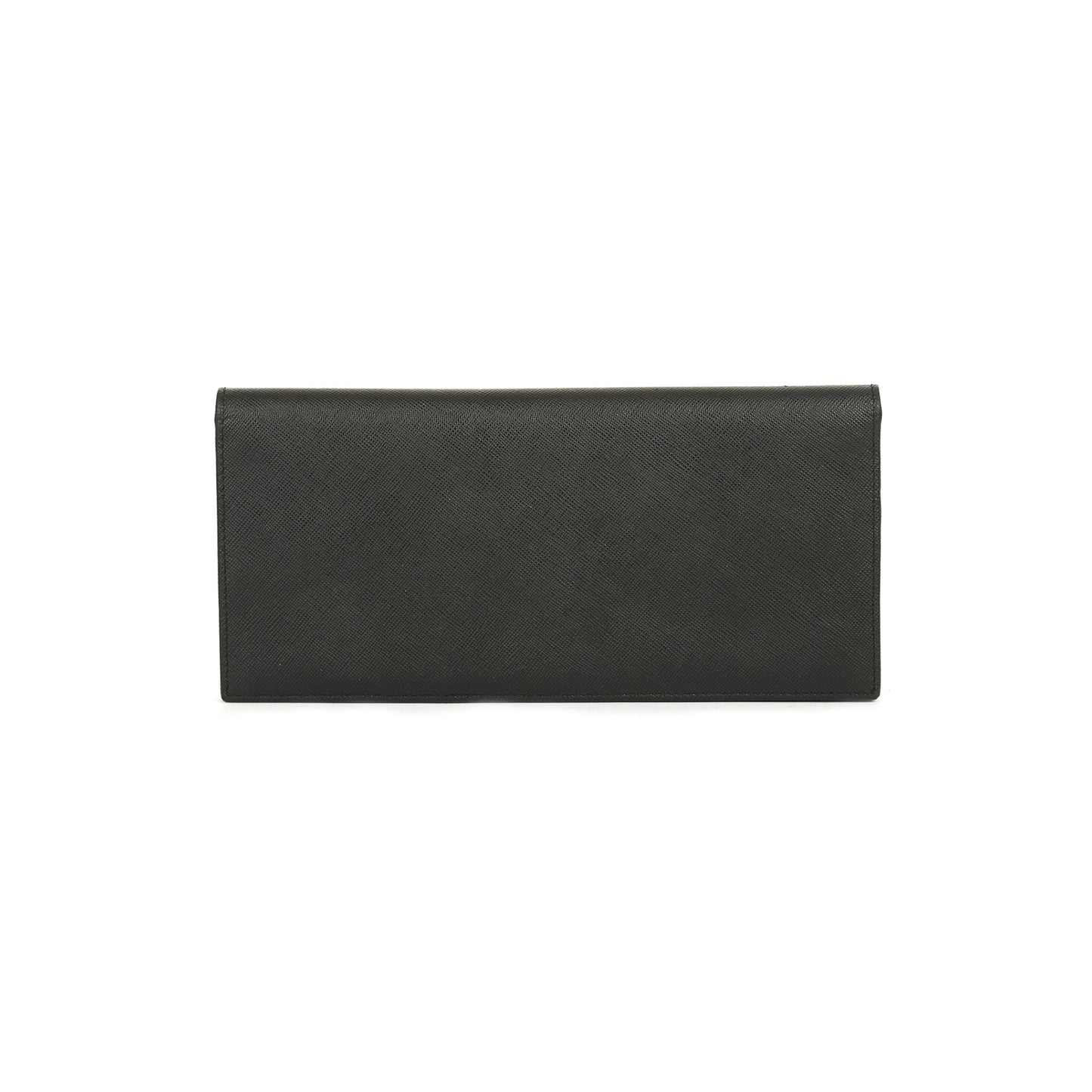 Prada Black Saffiano Bifold Long Wallet