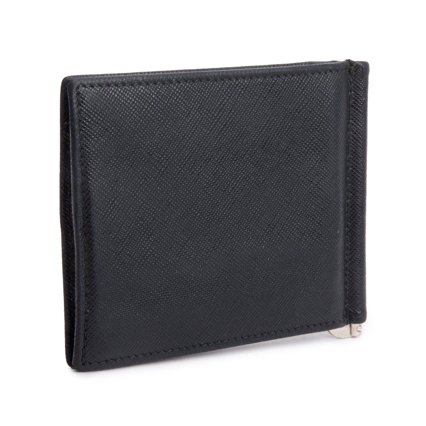 Prada Black Saffiano Leather Bi-Fold Wallet